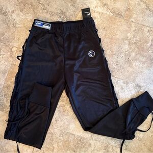 NWT Nike equality sisterhood Black Joggers Side Lace up size small